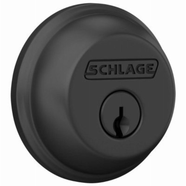 Schlage Lock BLK SGL Cyl Deadbolt B60NV622